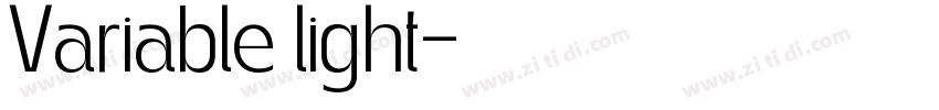 Variable light字体转换 Variable light字体转换